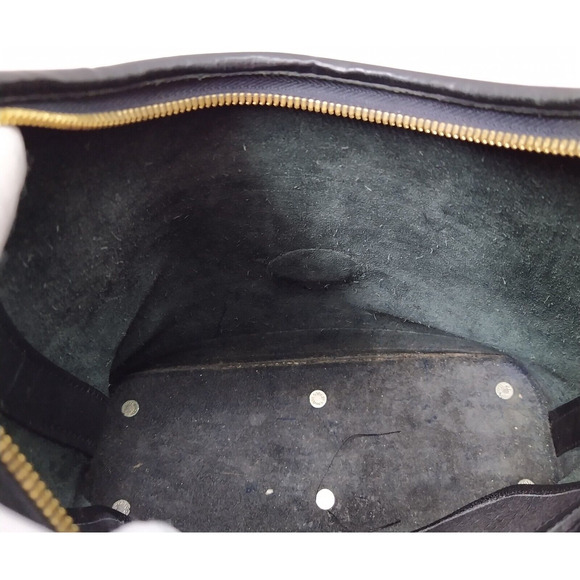 Dooney & Bourke Black Pebbled Leather Zipper Shoulder Bag - Vintage Made in USA - Picture 16 of 16